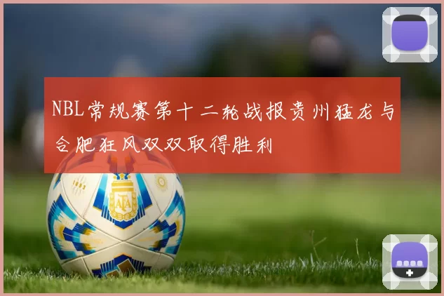 NBL常规赛第十二轮战报贵州猛龙与合肥狂风双双取得胜利